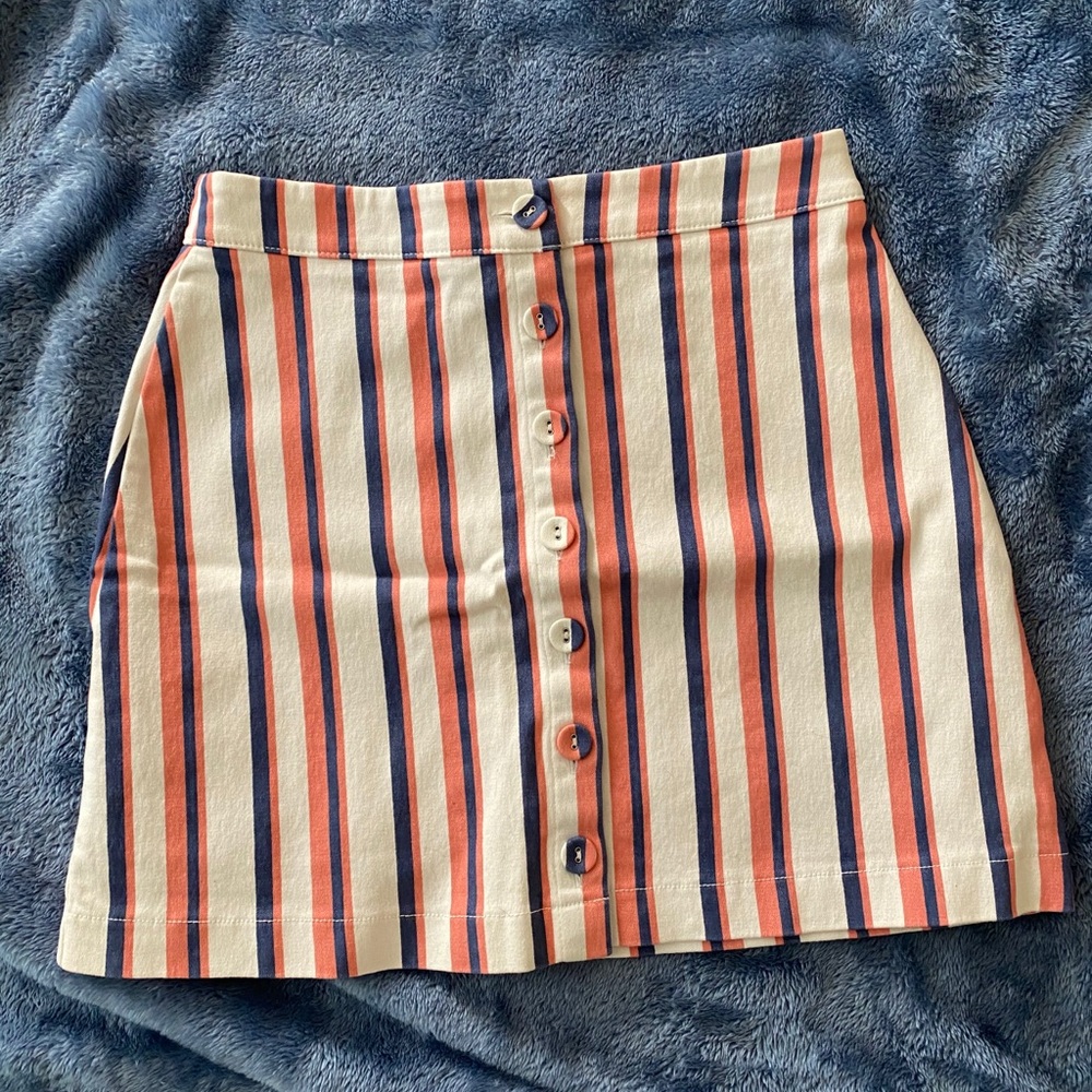 Striped Mini Skirt